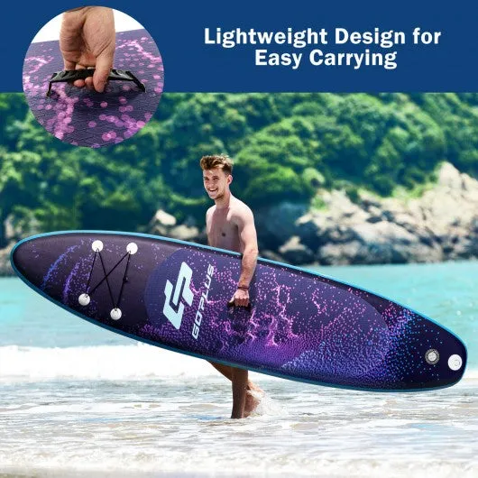 11' Inflatable Stand Up Paddle Board Surfboard with Bag Aluminum Paddle Pump-M