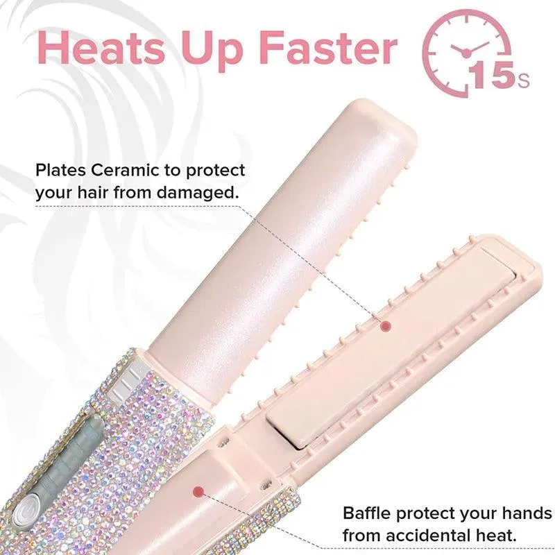 2-In-1 Electric USB Hair Straightener Multifunctional Comb