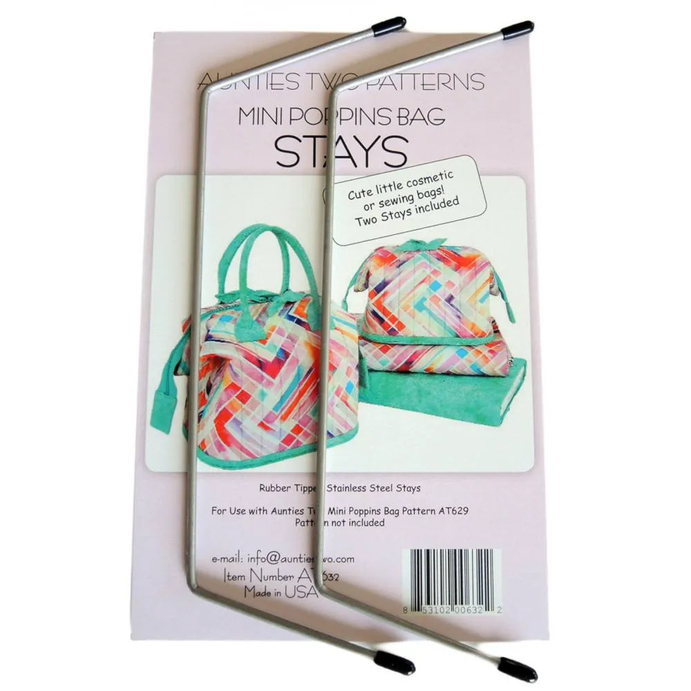 2pk Stays for Mini Poppins Bag Pattern