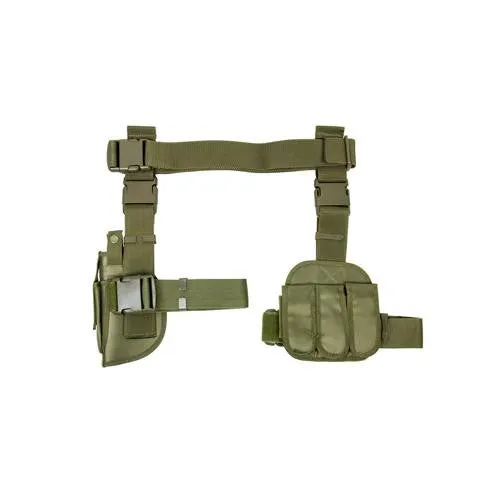 3 Piece Drop Leg Holster-Mag Holder - Green