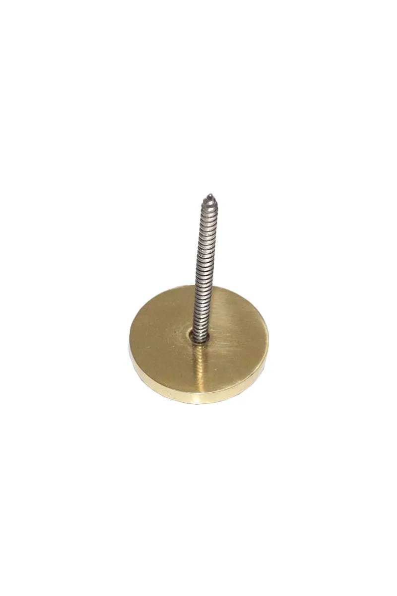 40mm Round Disc Solid Brass Floor Protectors