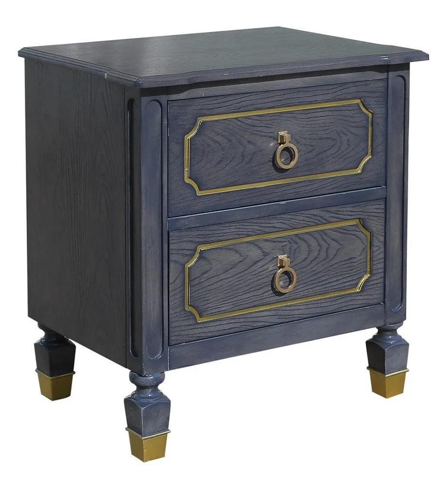 Acme Furniture House Marchese 2-Drawer Nightstand in Tobacco 28903