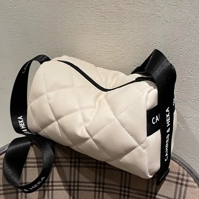 Adjustable Strap Quilted Crossbody Bag