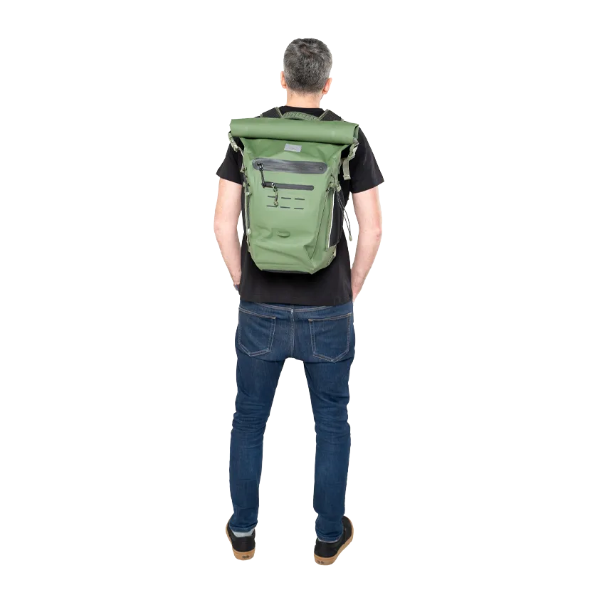 Adventure Waterproof Backpack 30L - Olive Green