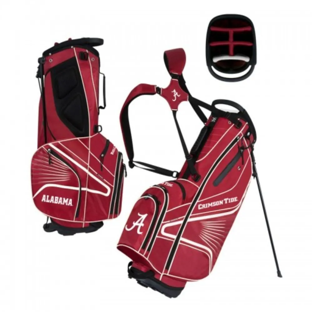 Alabama Crimson Tide WinCraft "Grid Iron III" 6-Way Stand Golf Bag