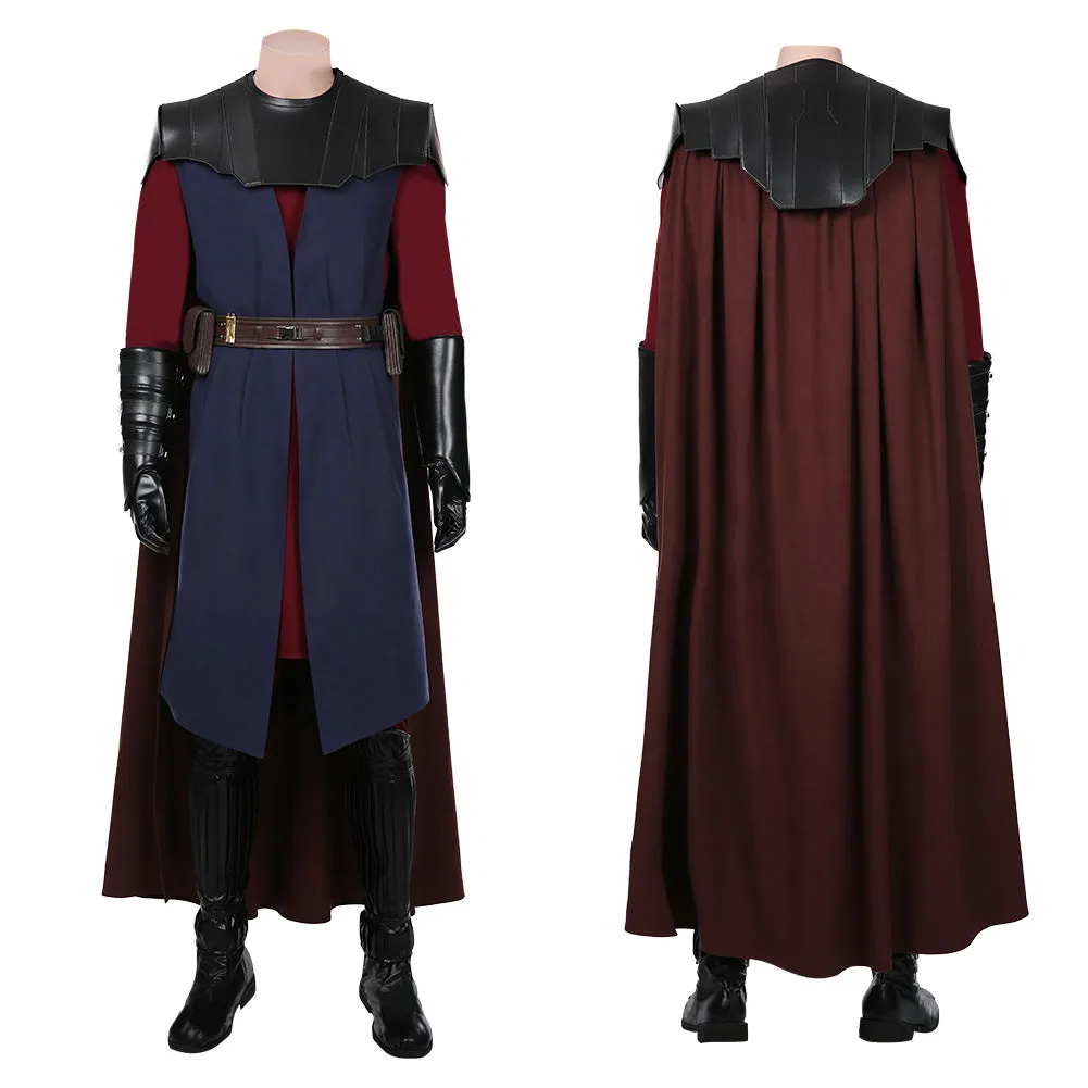 Anakin Skywalker Coat Cloak Uniform Outfits Halloween Carnival Suit Cosplay Costume