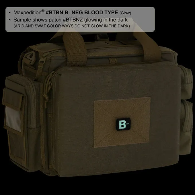 B- Blood Type Morale Patch