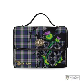 Baird Dress Tartan Waterproof Canvas Bag with Scotland Map and Thistle Celtic Accents