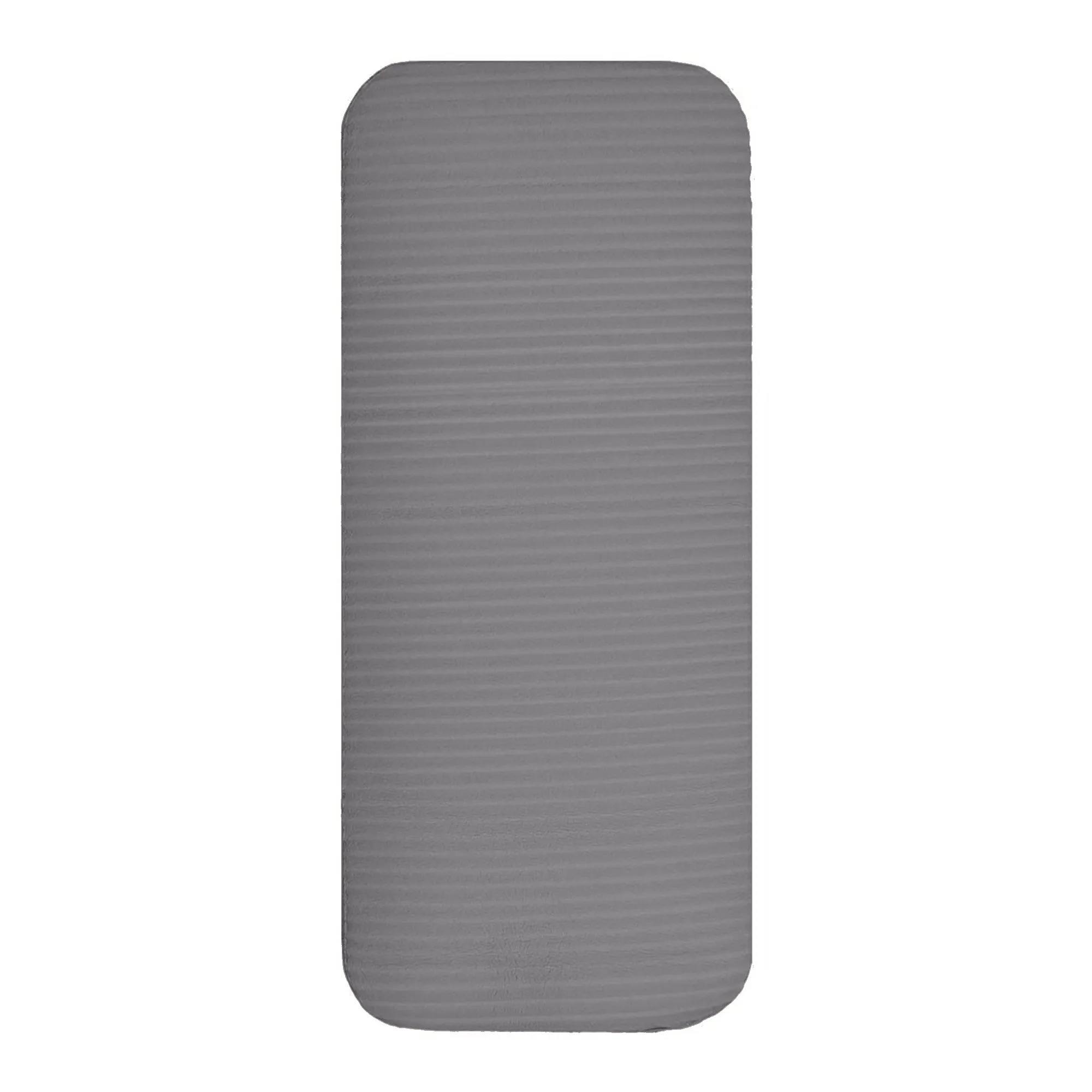 BalanceFrom Fitness GoYoga  71x24in Exercise Yoga Mat w/Knee Pad & Strap, Gray