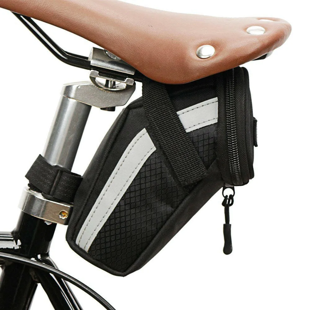 Bike Saddle Bag Cycling Seat Tail Bag Pouch MTB Bicycle Tool Storage Bag