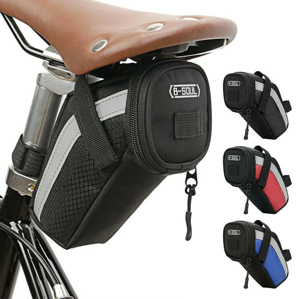 Bike Saddle Bag Cycling Seat Tail Bag Pouch MTB Bicycle Tool Storage Bag