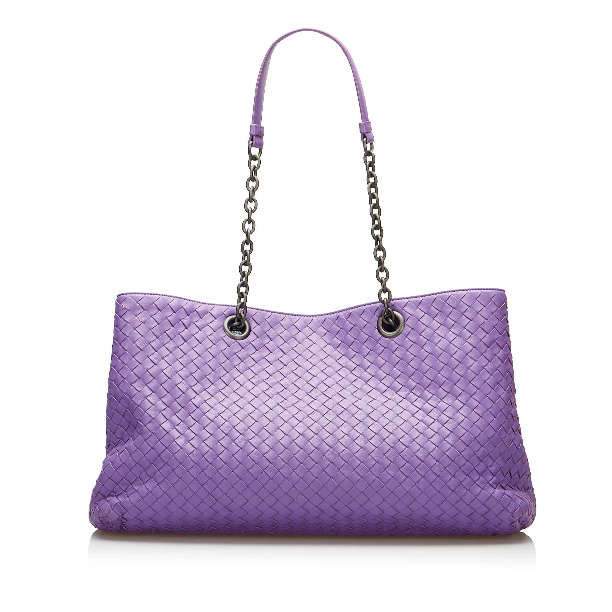 Bottega Veneta Medium Intrecciato Double Chain Tote (SHG-HYch9e)