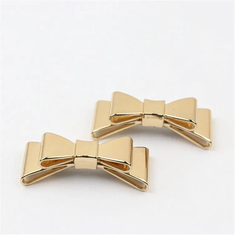 Bow-Knot Purse Label 1/10pcs Bag Hardware Charm Gold Gunmetal Handmade Purse Handbag Making Metal Decoration 50mm 2" Wholesale Supplies