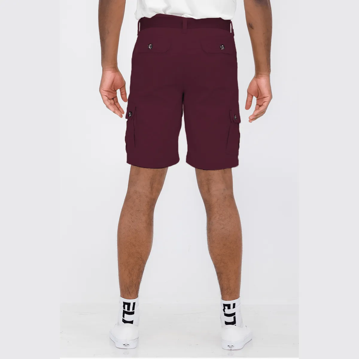 Burgundy Cargo Shorts