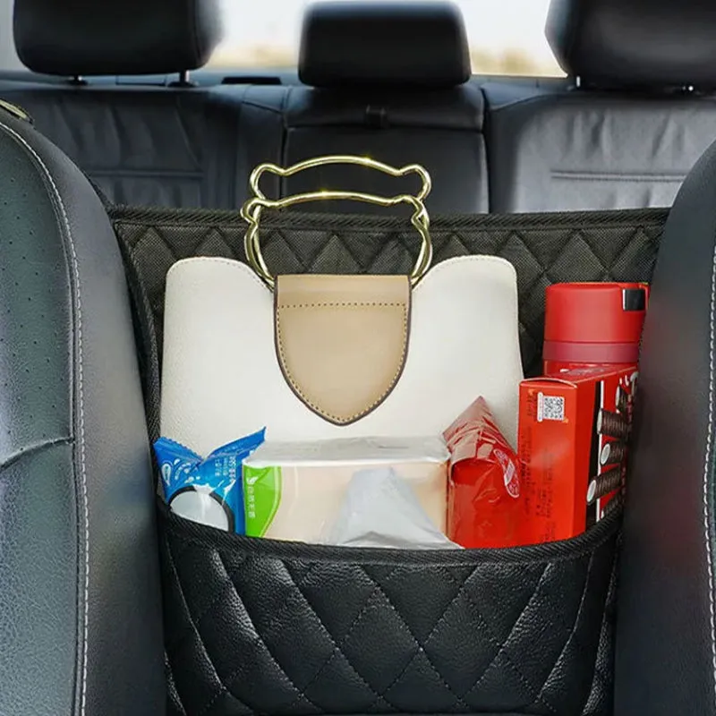 Car seat back storage bag - multi-functional storage