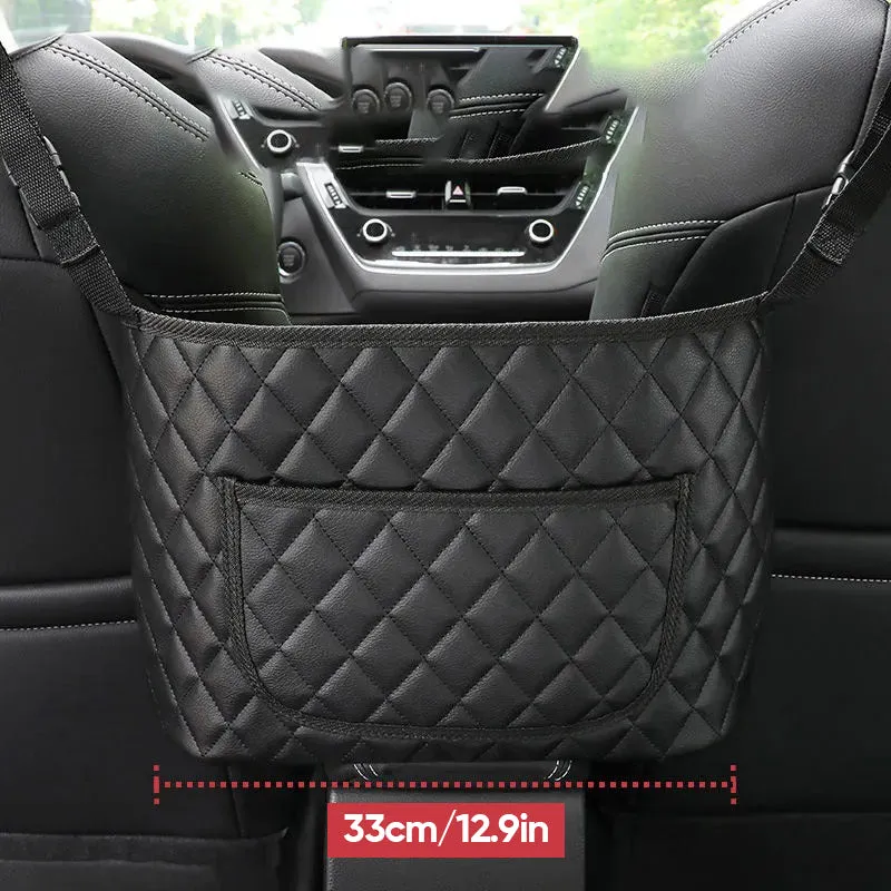 Car seat back storage bag - multi-functional storage