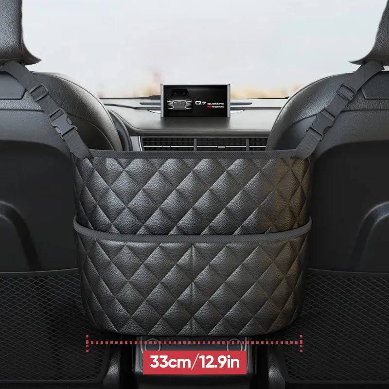 Car seat back storage bag - multi-functional storage