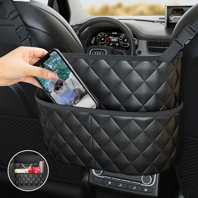 Car seat back storage bag - multi-functional storage