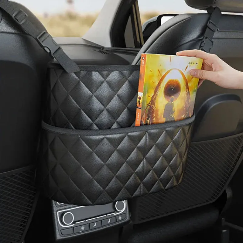 Car seat back storage bag - multi-functional storage