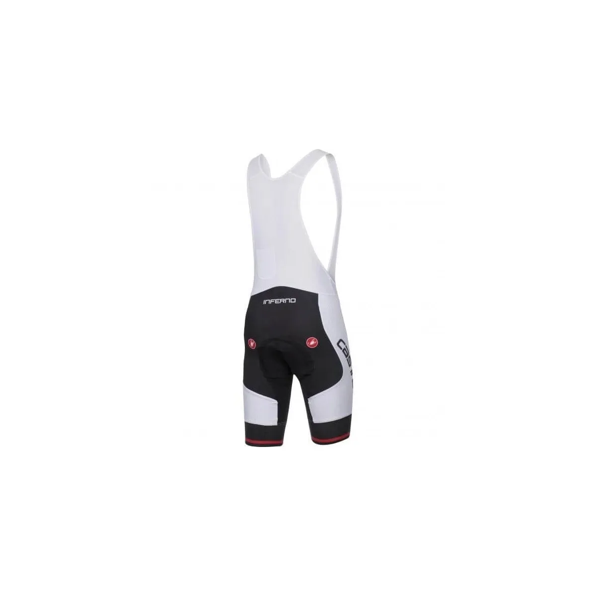 Castelli Inferno White Black Bib Shorts