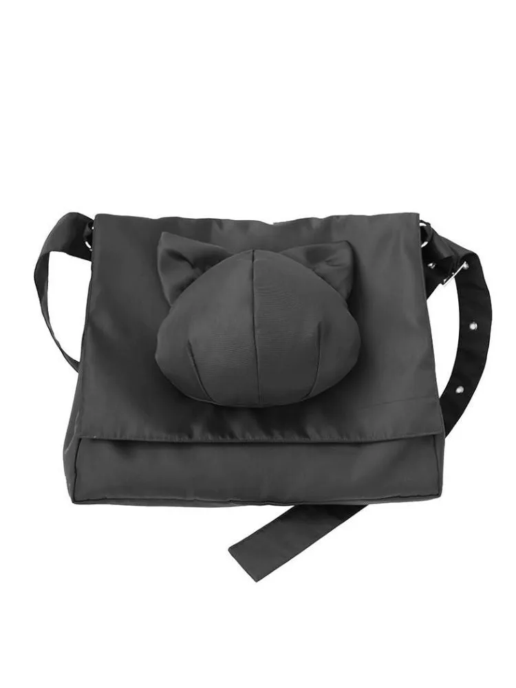 Cat Head Waterproof Crossbody Messenger Bag【s0000005204】