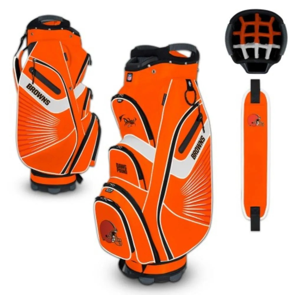 Cleveland Browns WinCraft "The Bucket II" 14-Way Cooler Cart Golf Bag