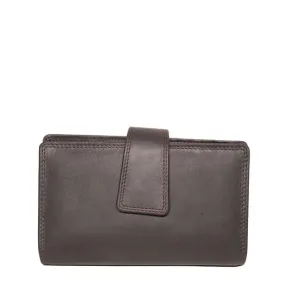 Compact Oil Pull Up Wallet | Brown