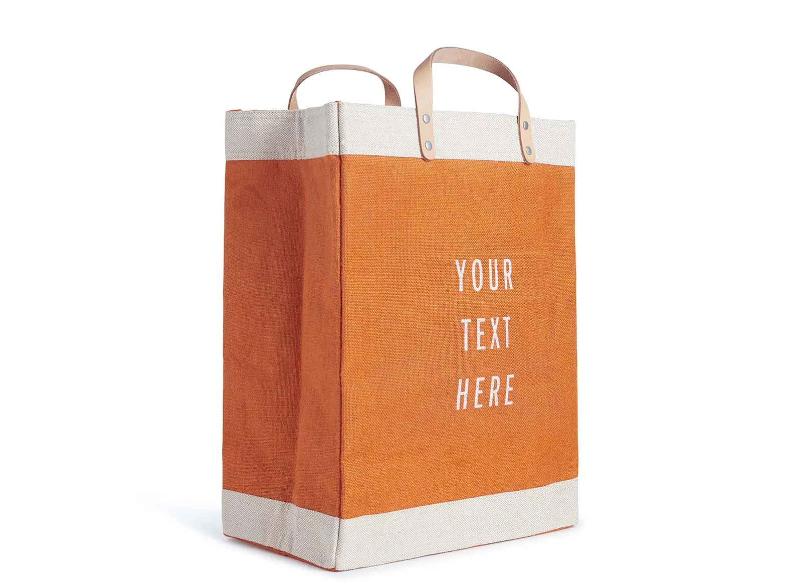 Customized Market Bag in Citrus - Wholesale