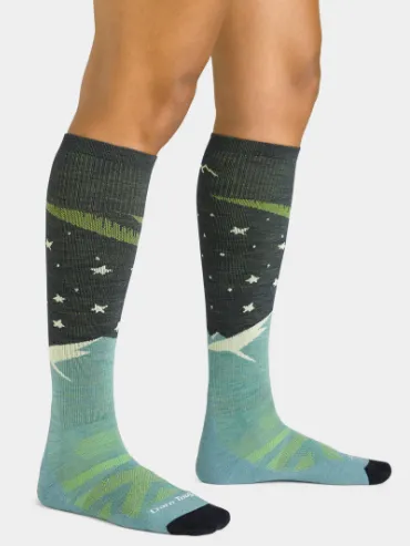 Darn Tough Women's Aurora Over-The-Calf Lightweight Ski & Snowboard Sock 2025