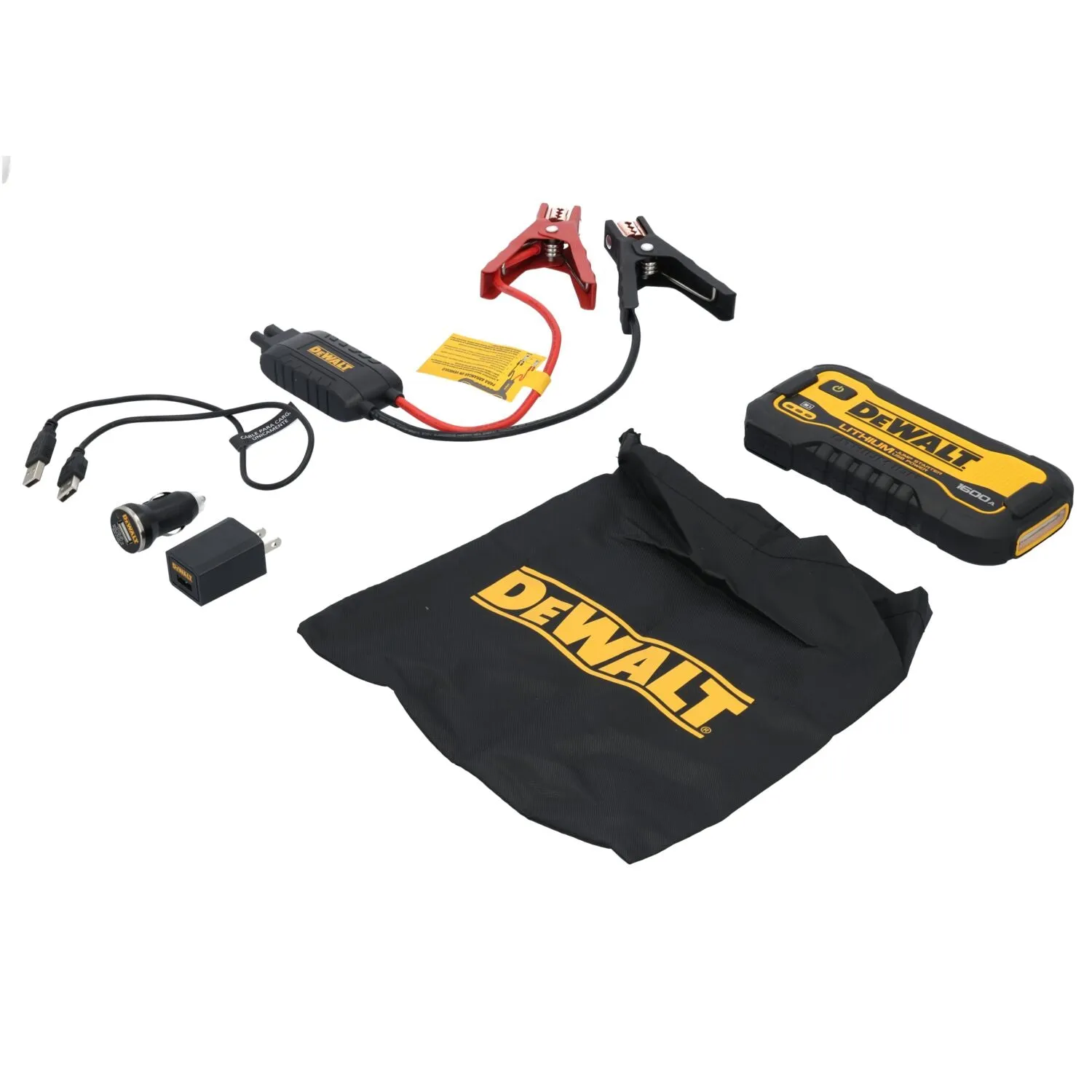 DEWALT DXAELJ16-CA -  1600 Peak Amp Lithium Jump Starter with USB Power Bank