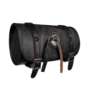 Dream Apparel Distress Brown Genuine Leather Toolbag 10"