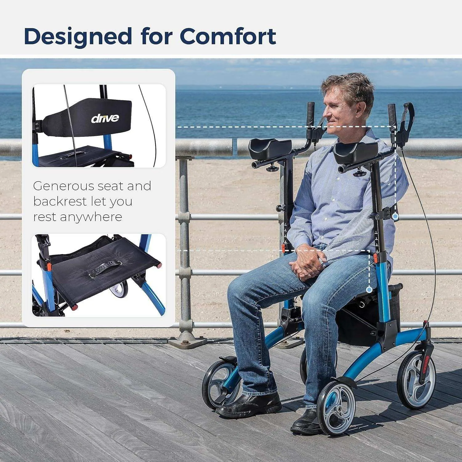 Drive Medical Elevate Upright Walker