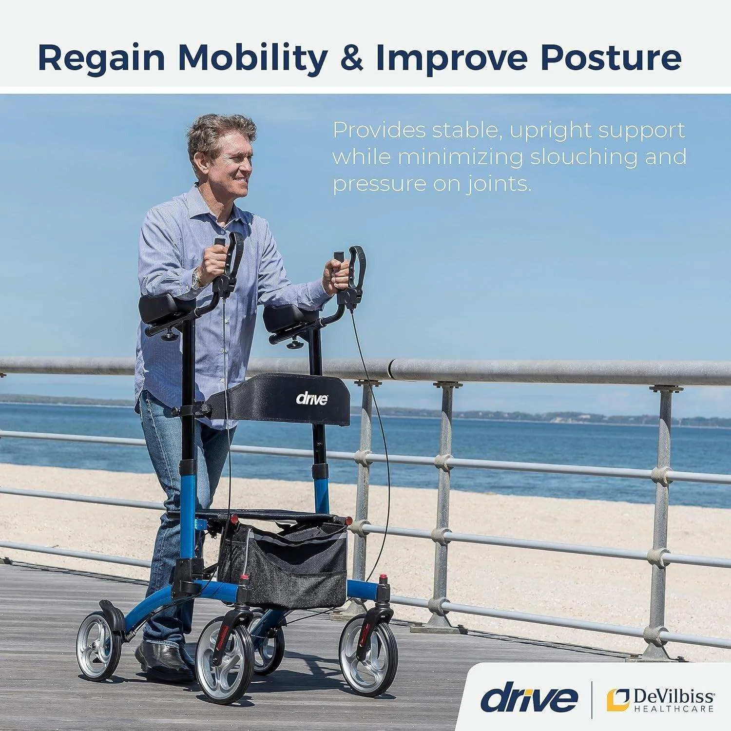 Drive Medical Elevate Upright Walker