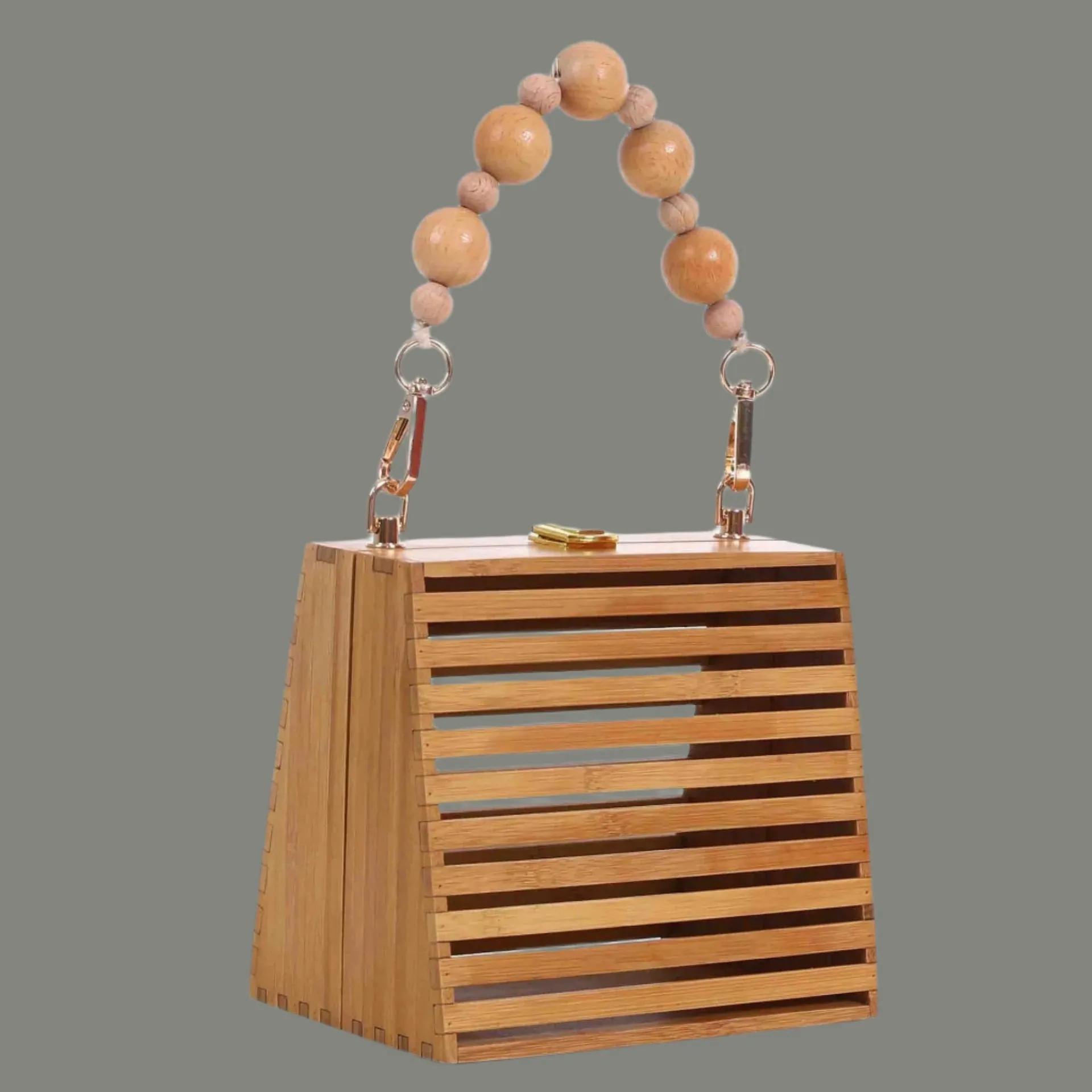 Eco-Chic Bamboo Handbag - A Sustainable Statement
