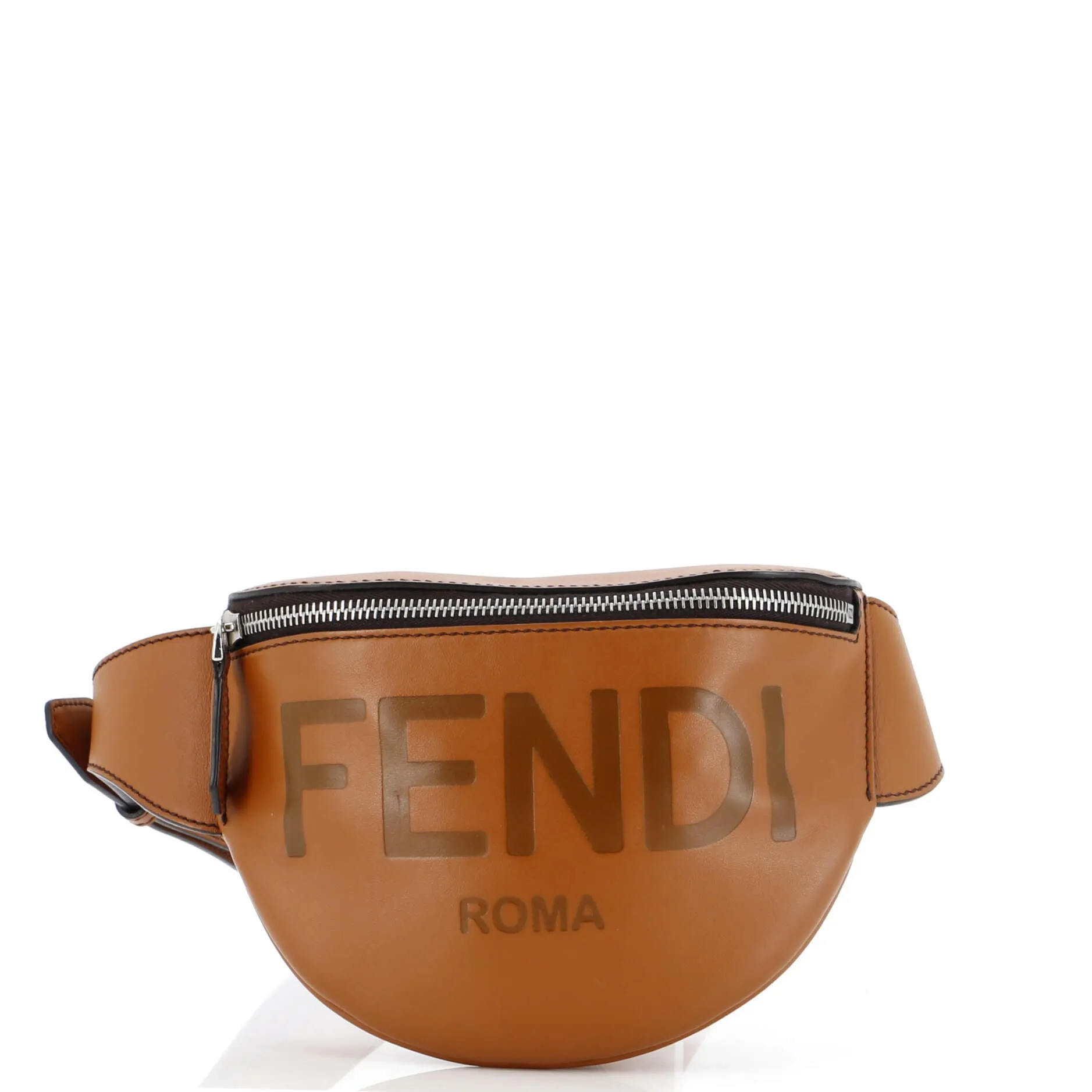 FENDI Logo Belt Bag Leather Small