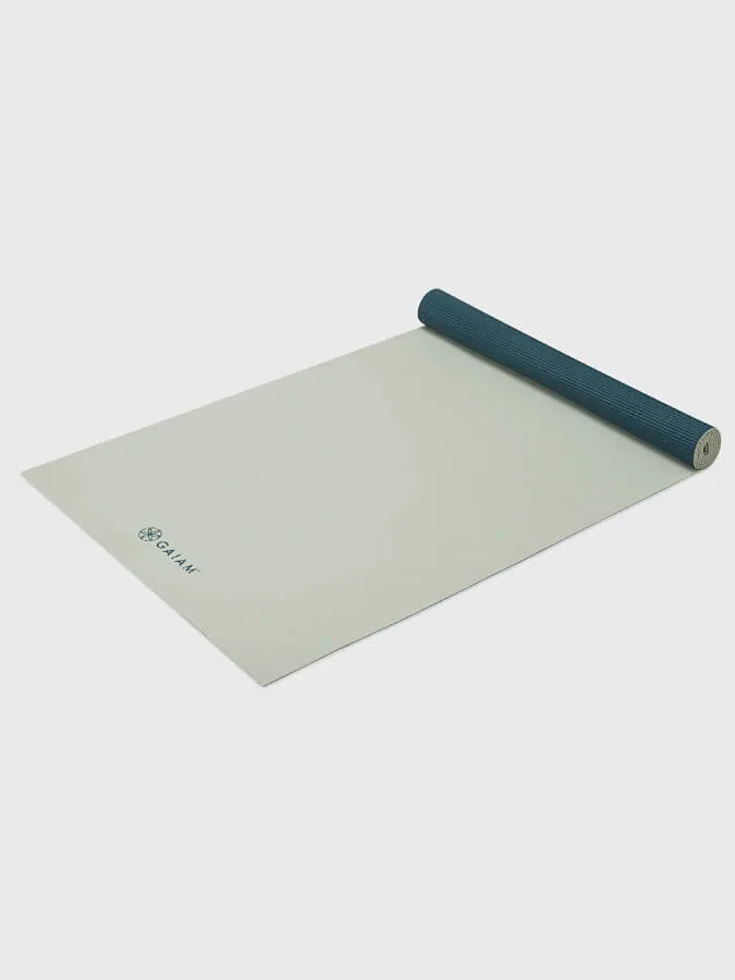 Gaiam Deep Reversible 2 Colour Yoga Mat 4mm - Jade/Icicle