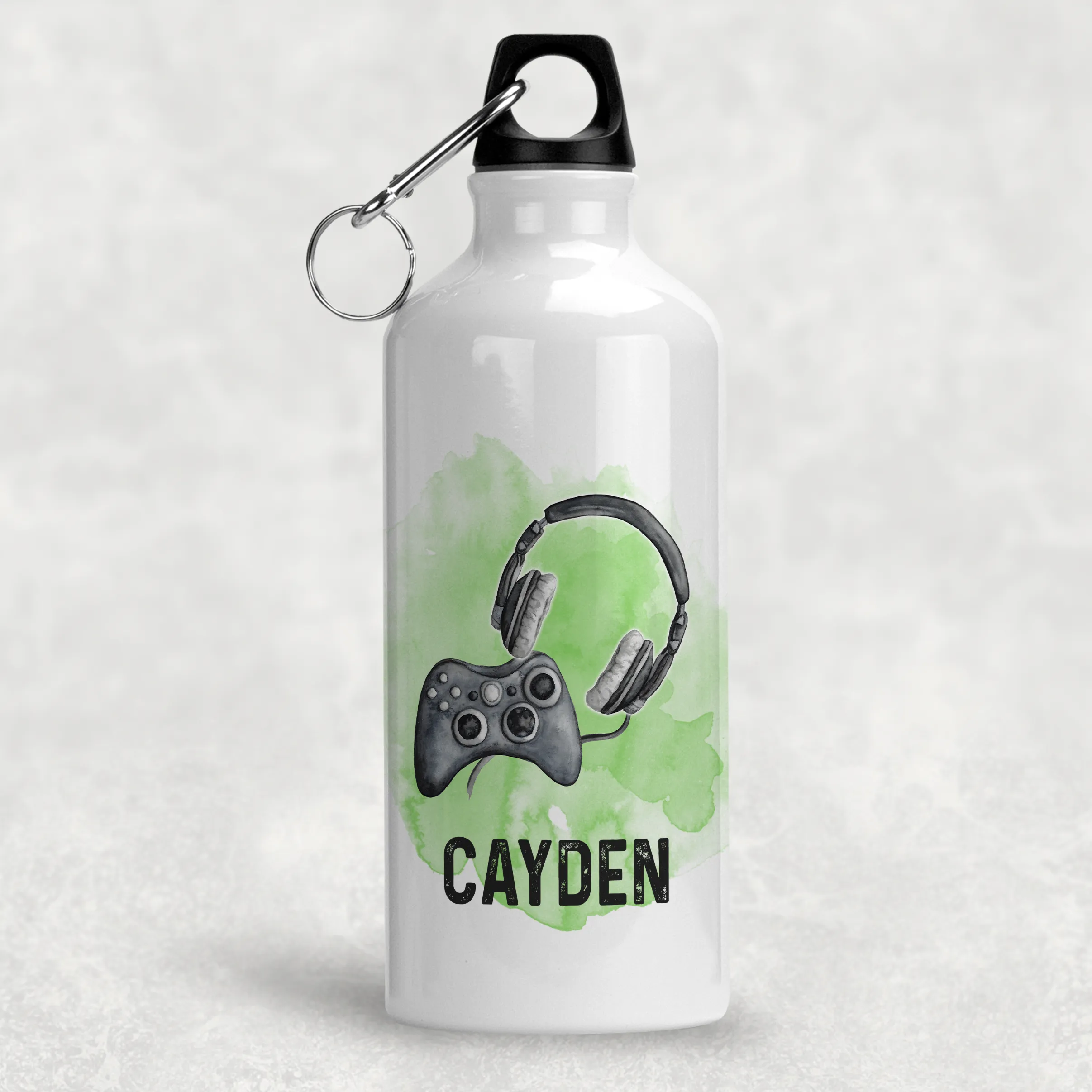 Gamer Headset Personalised Water Bottle - 400/600ml