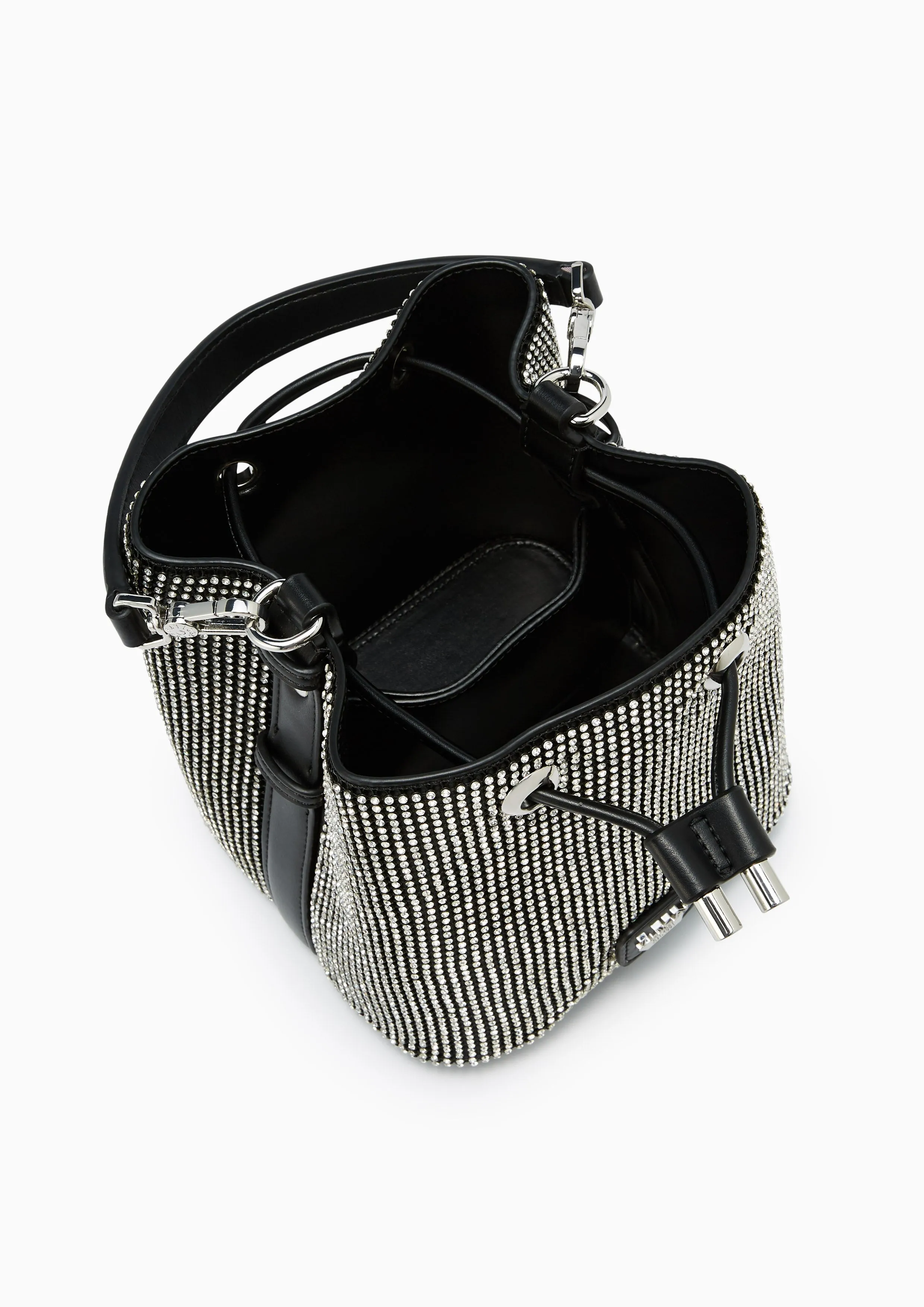 Gareth Crystal S Bucket Bag Black