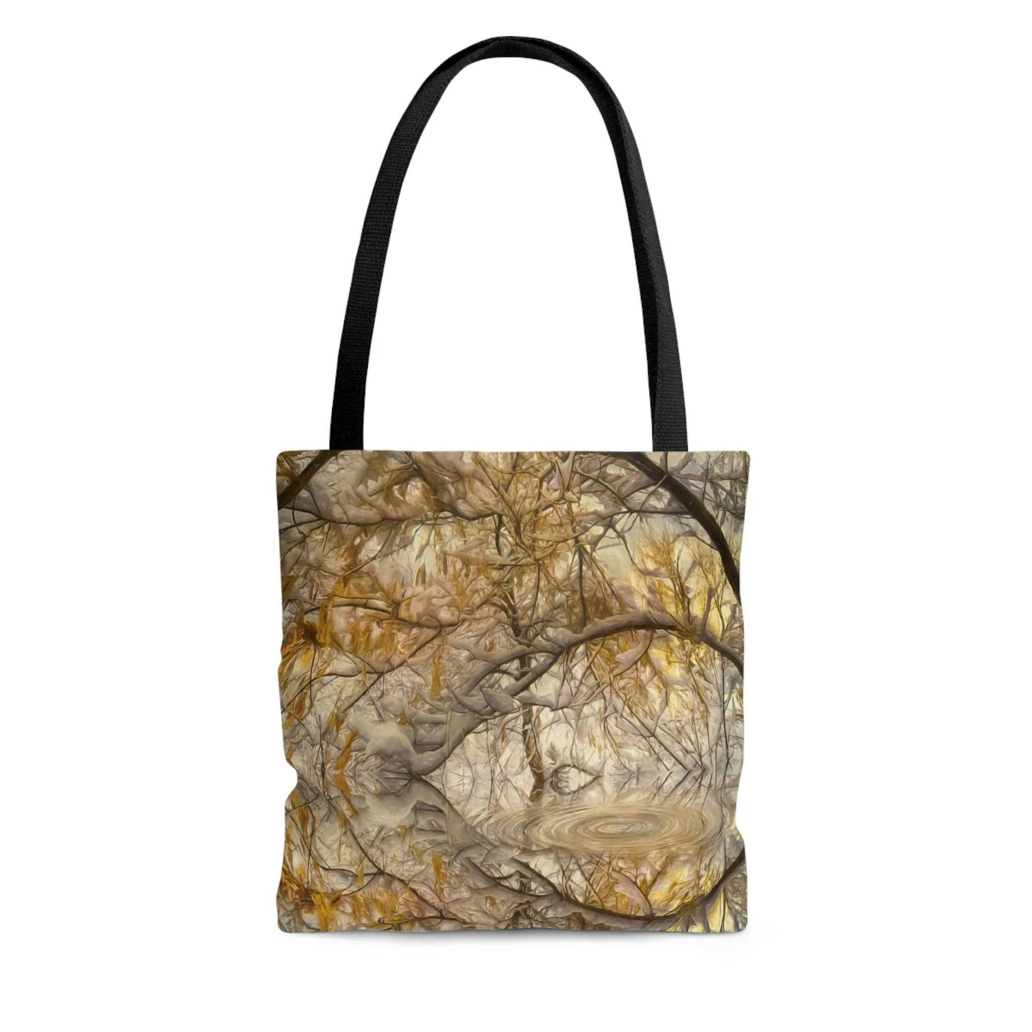 Golden Ripples Art Tote