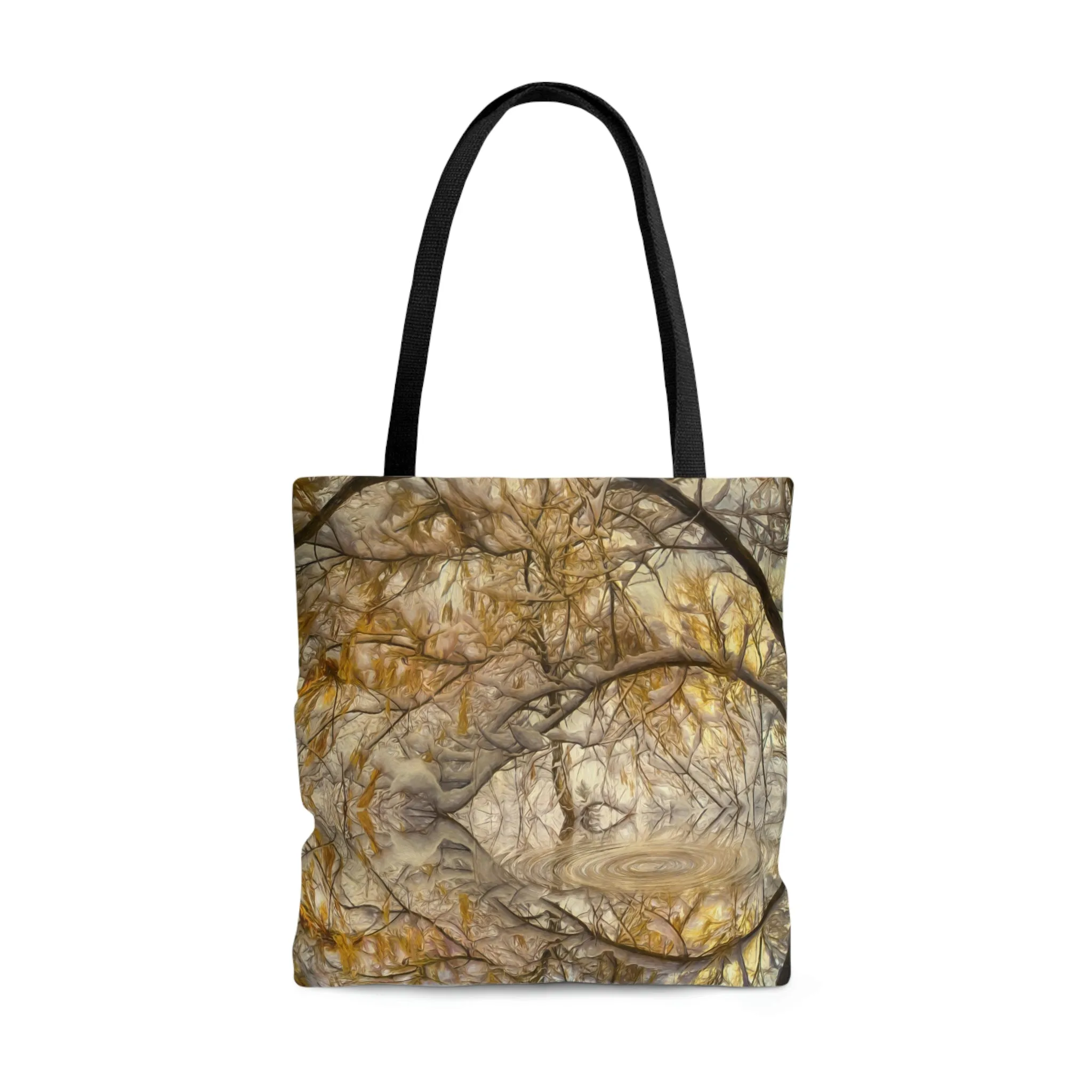 Golden Ripples Art Tote