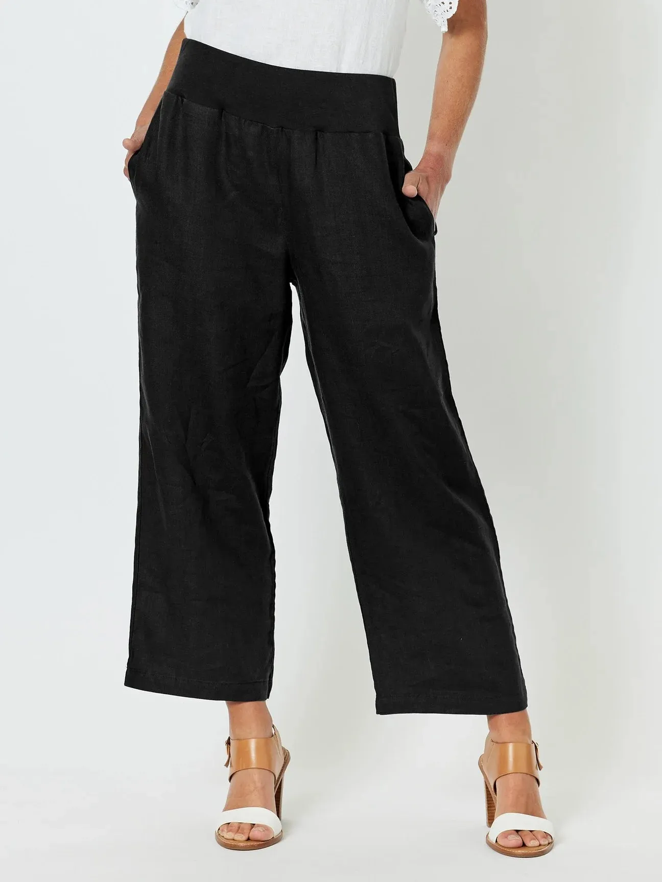 GORDON SMITH Wide Leg Pant Black