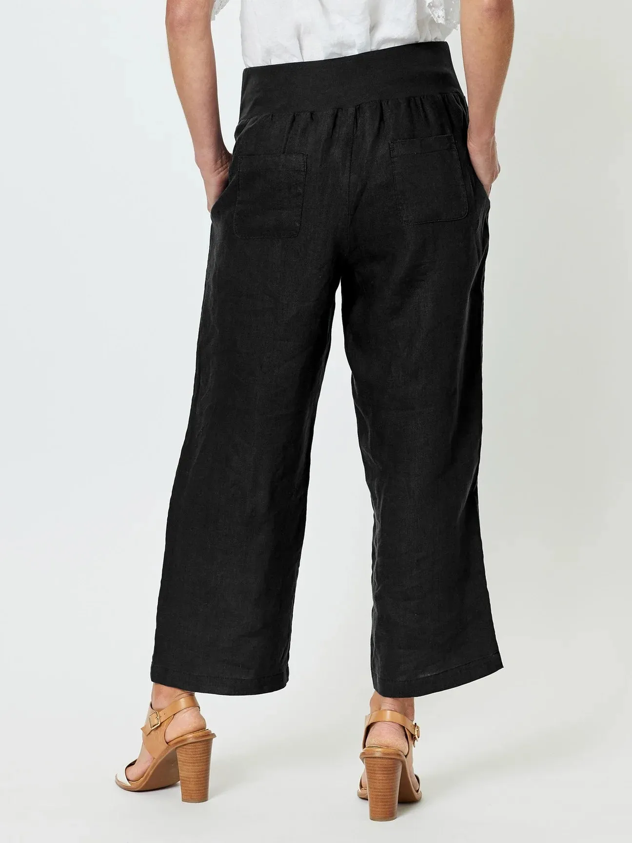 GORDON SMITH Wide Leg Pant Black