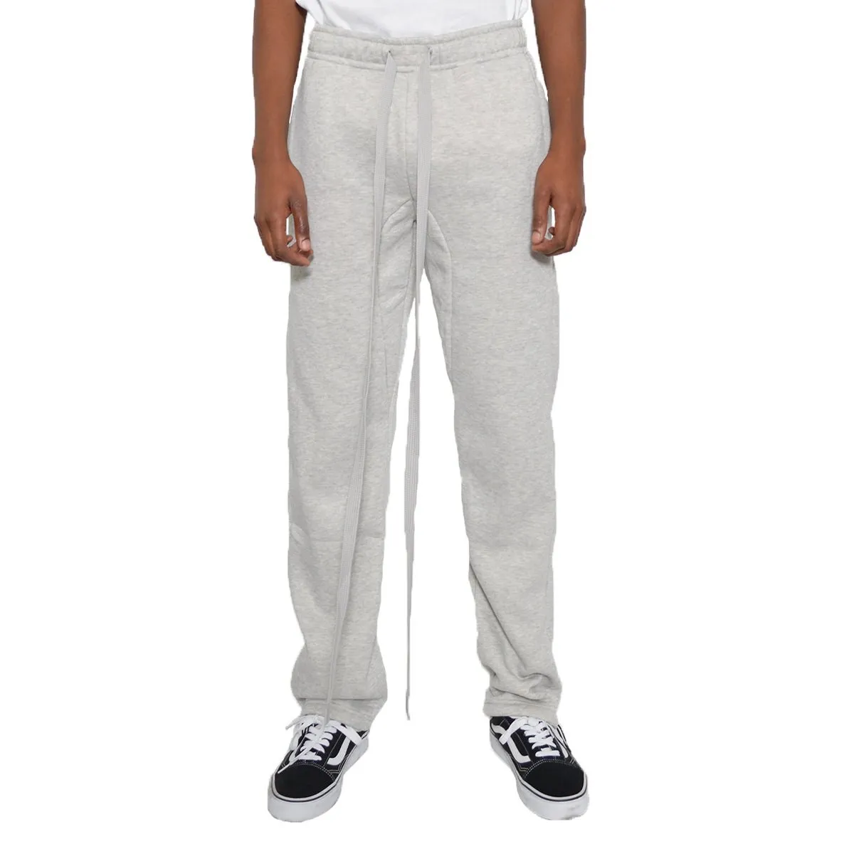 Grey Cotton Fleece Toggle Sweats