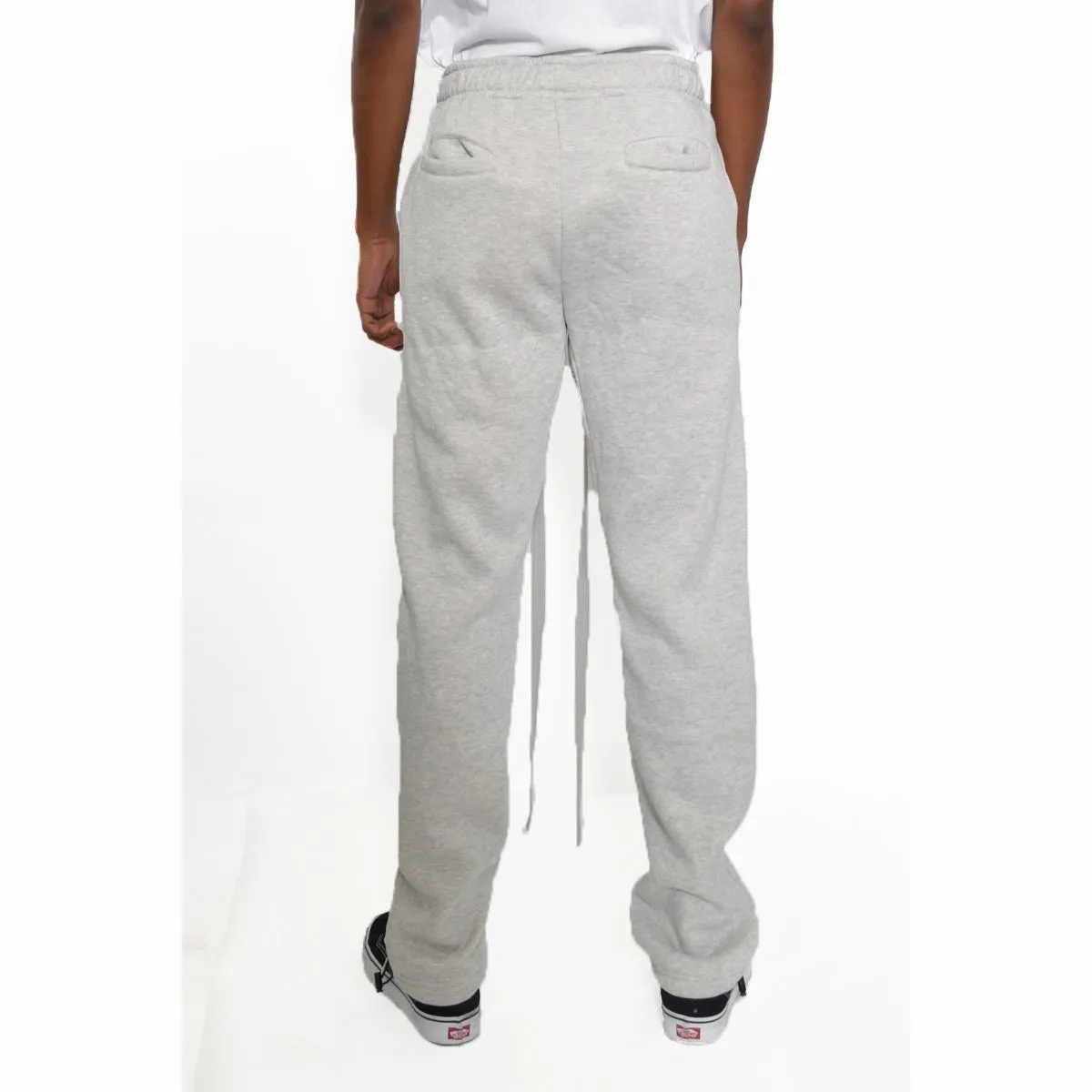 Grey Cotton Fleece Toggle Sweats