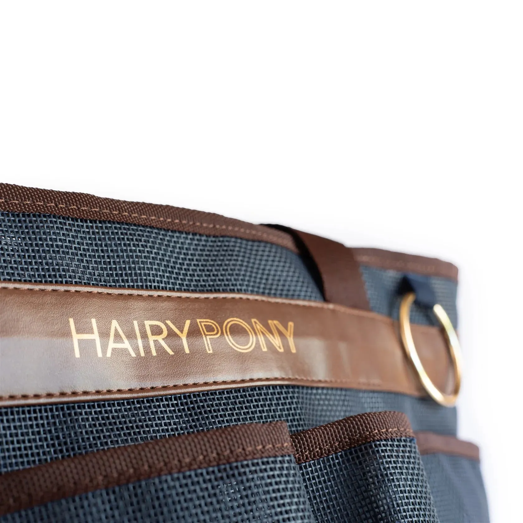 Hairy Pony Navy and Brown Wash Bay Bag