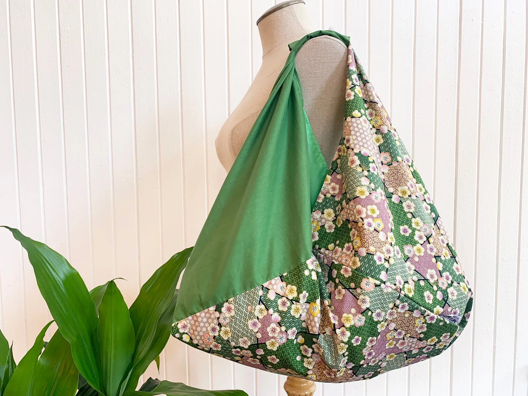 *Handmade* Origami bag | Market bag | Sakura (Green)