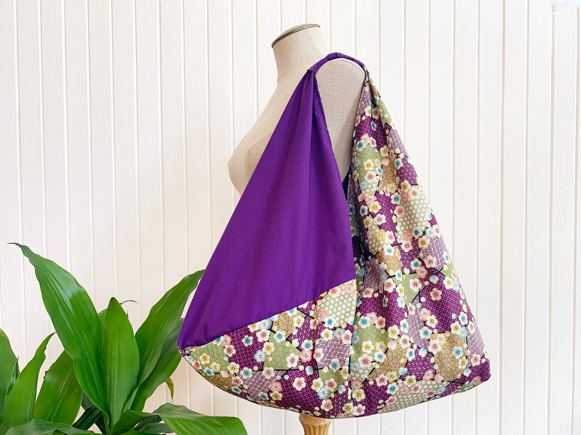 *Handmade* Origami bag | Market bag | Sakura (Purple)