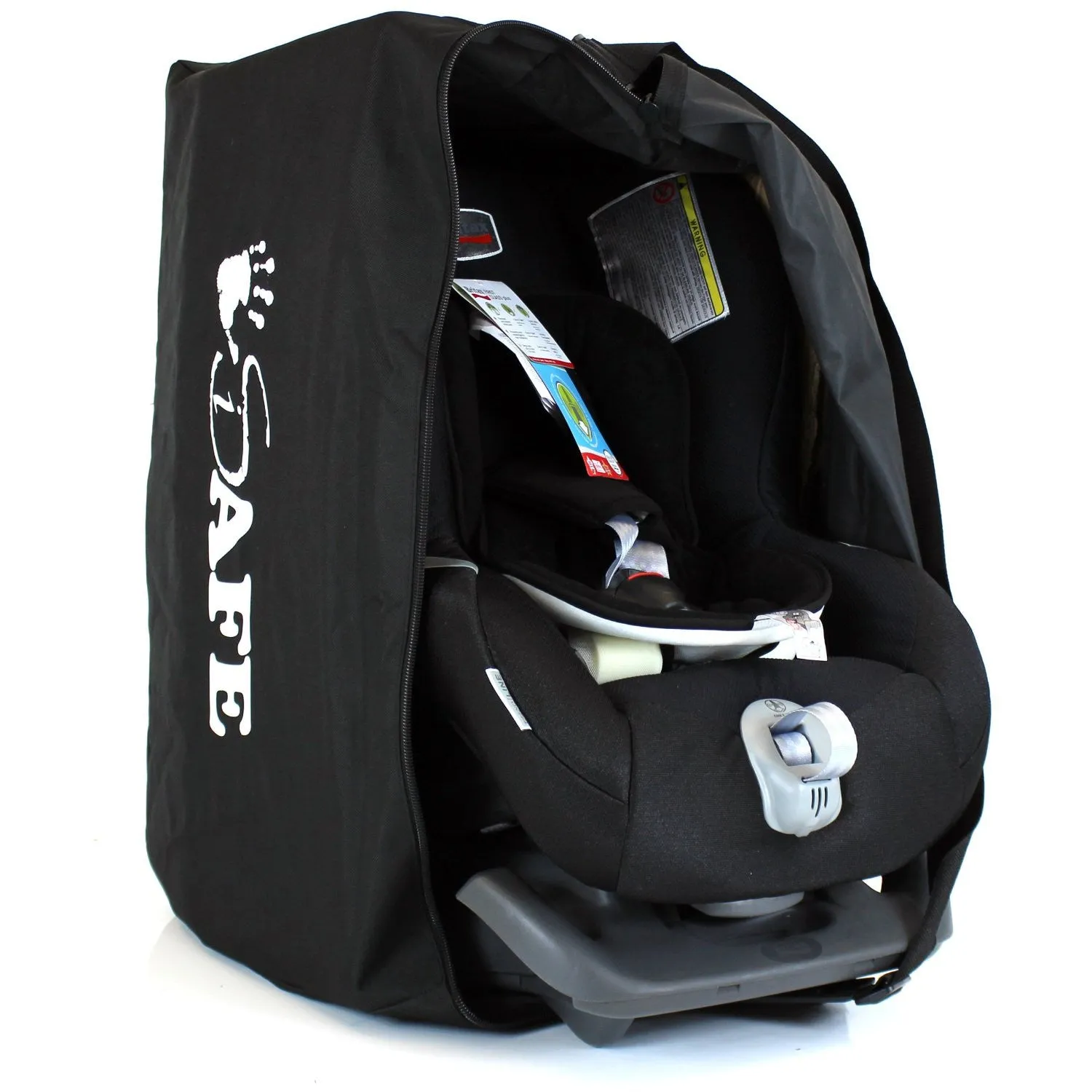 iSafe Universal Carseat Travel / Storage Bag For Maxi-Cosi Familyfix Pearl Car Seat & Base (Black Raven)