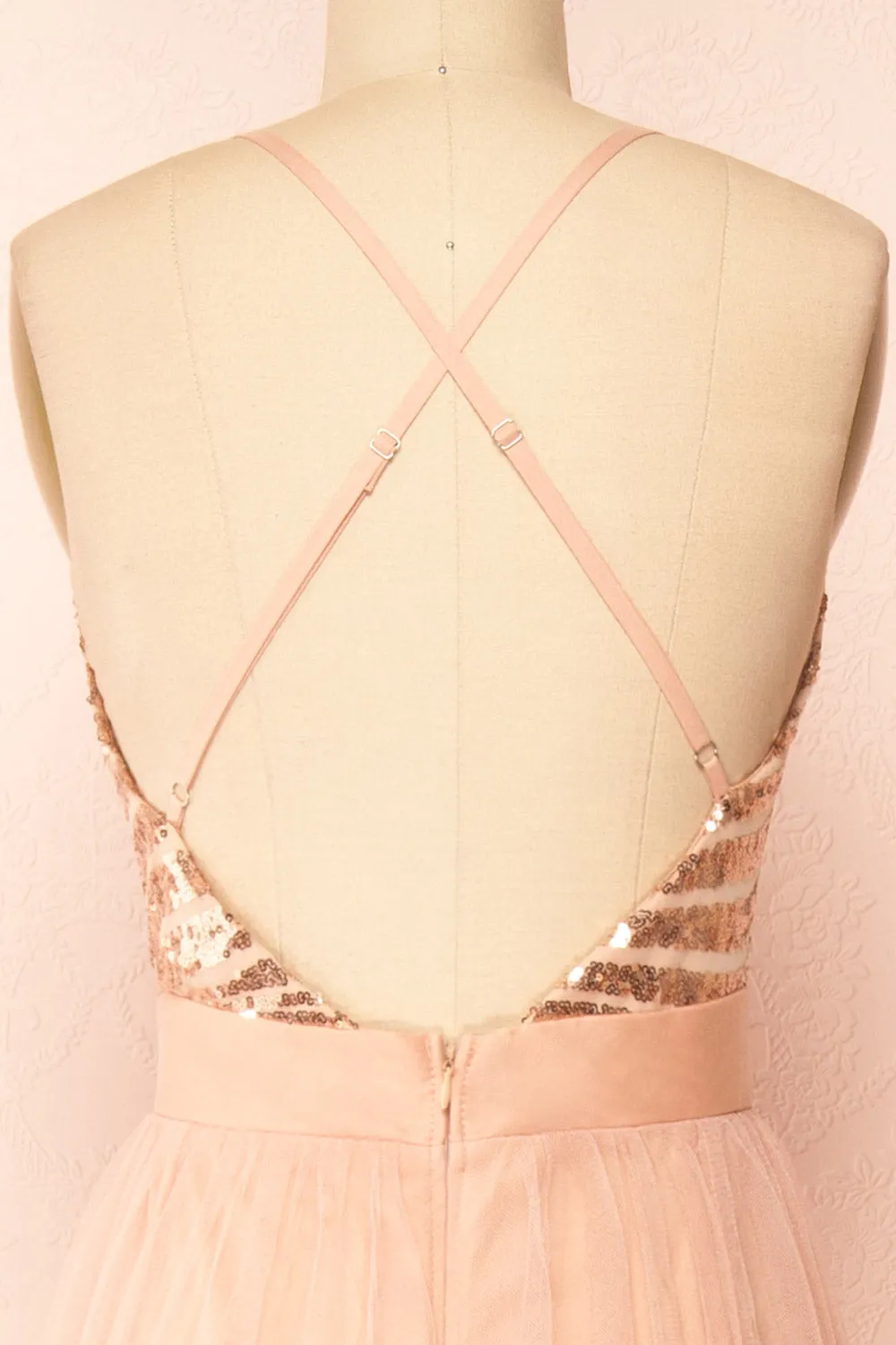 Kaia Pink | Dusty Pink Sequin Gown