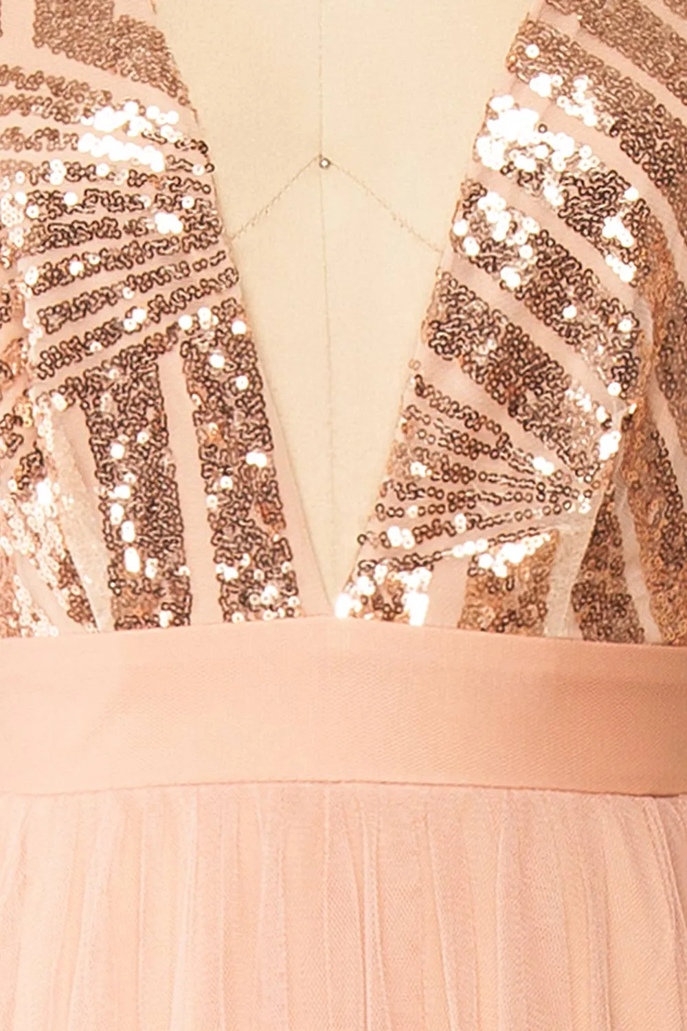 Kaia Pink | Dusty Pink Sequin Gown